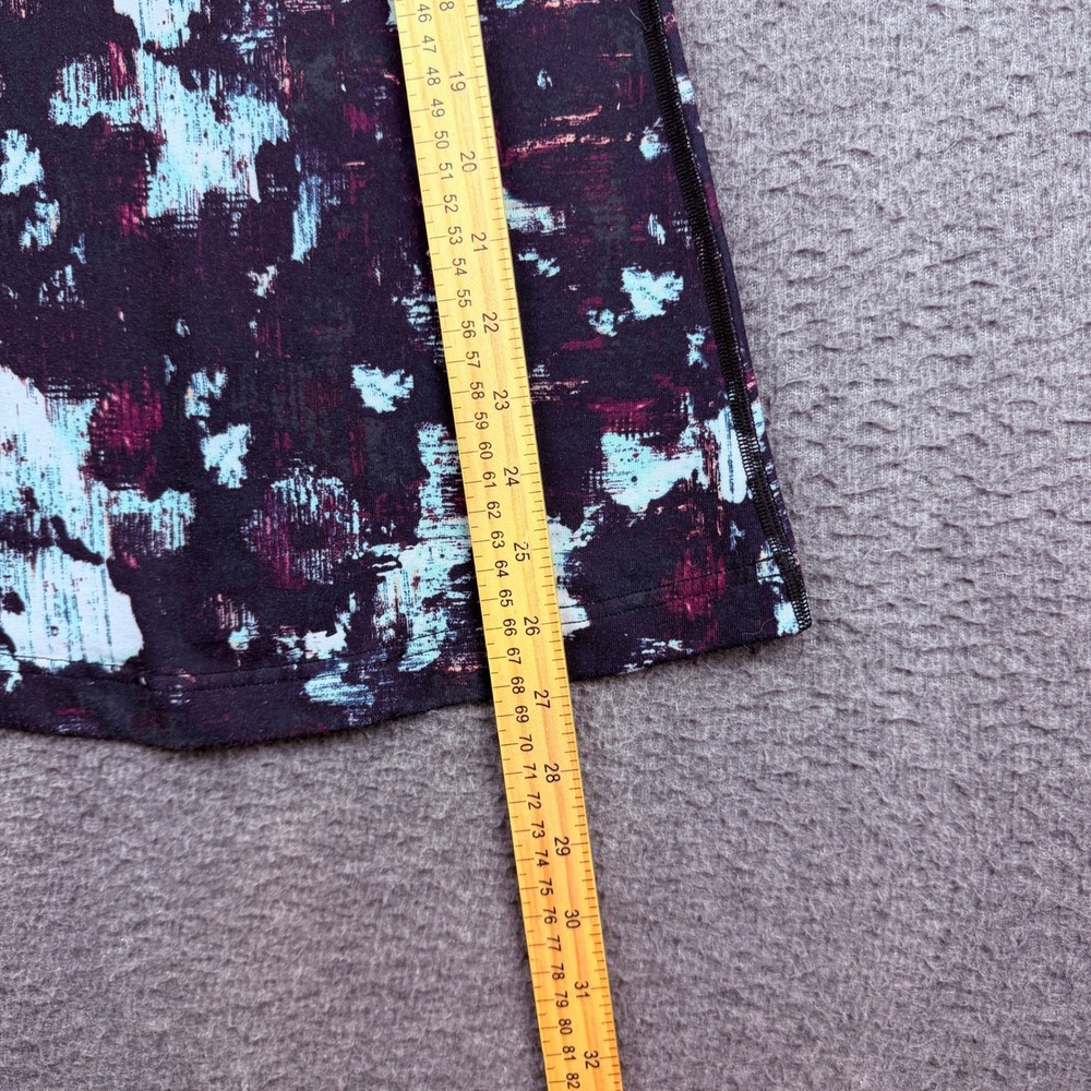 Lululemon Racerback Athletic Tank Top Purple Blue Abstract Print Women's Size‎ 4 - Picture 4 of 6